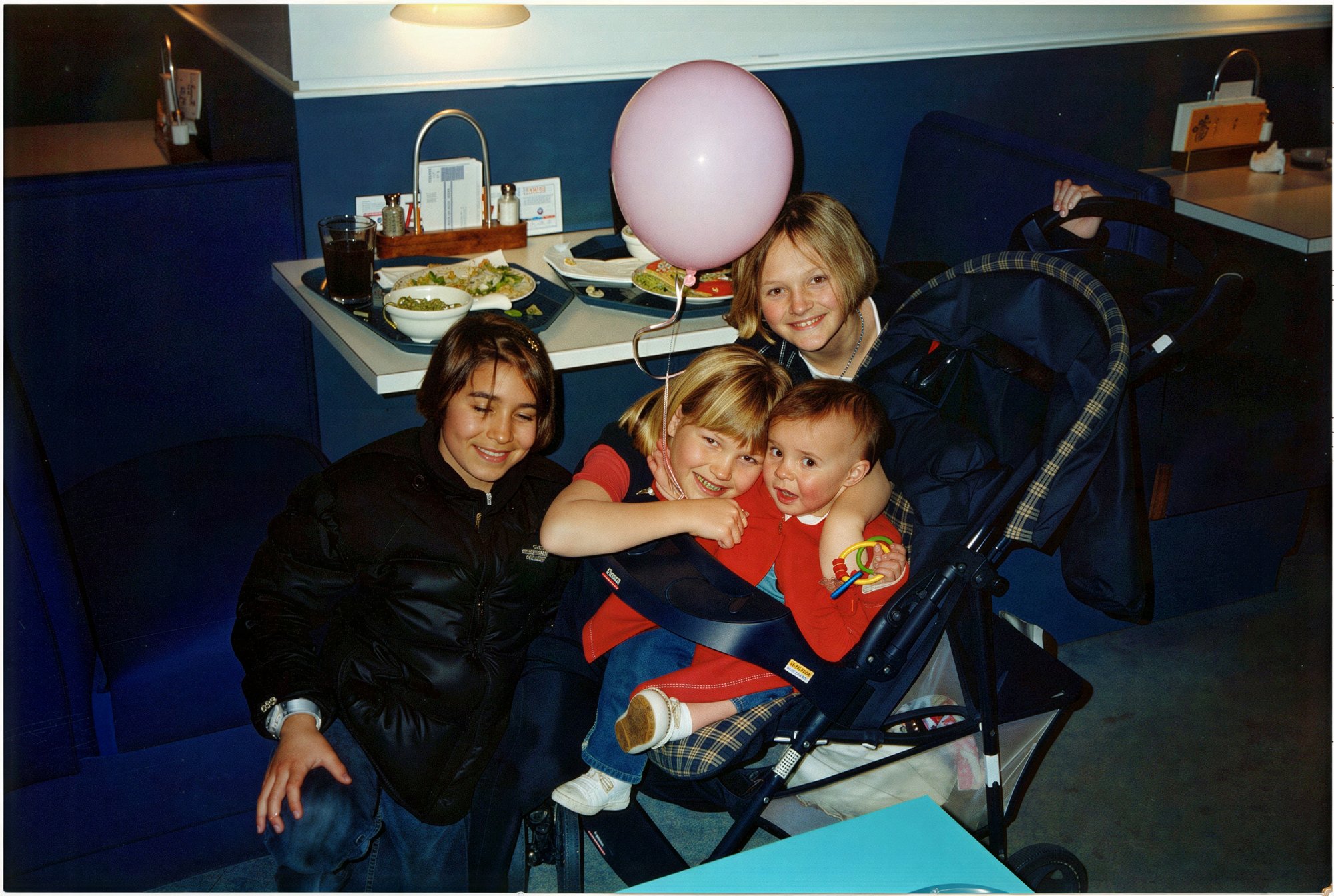 The siblings attended the championship game and party.  I'm not sure who the kid in the stroller is, but that’s my daughters Taylor Biegler and Lauren Biegler are at the top right.