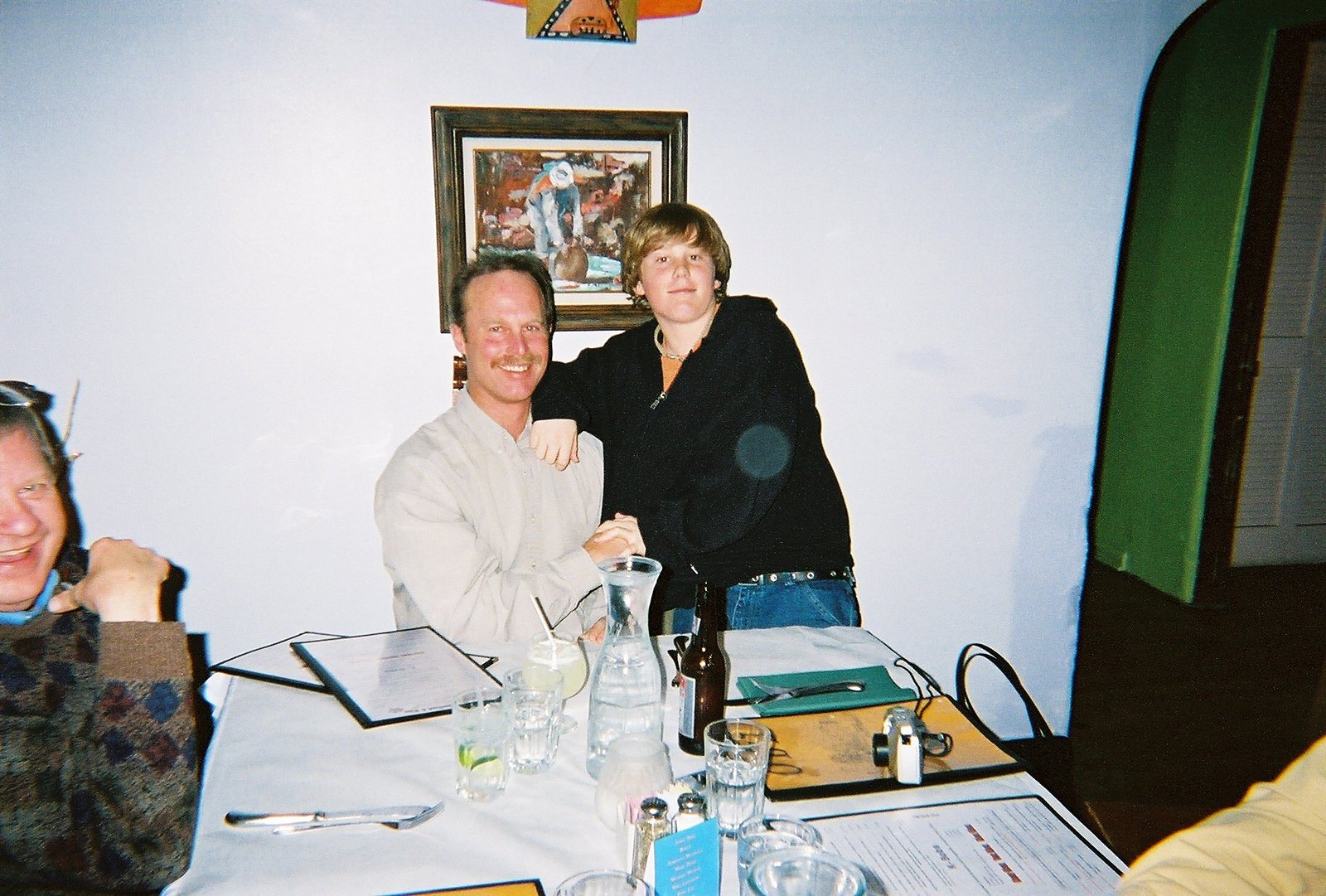 Elliot Simon with his dad