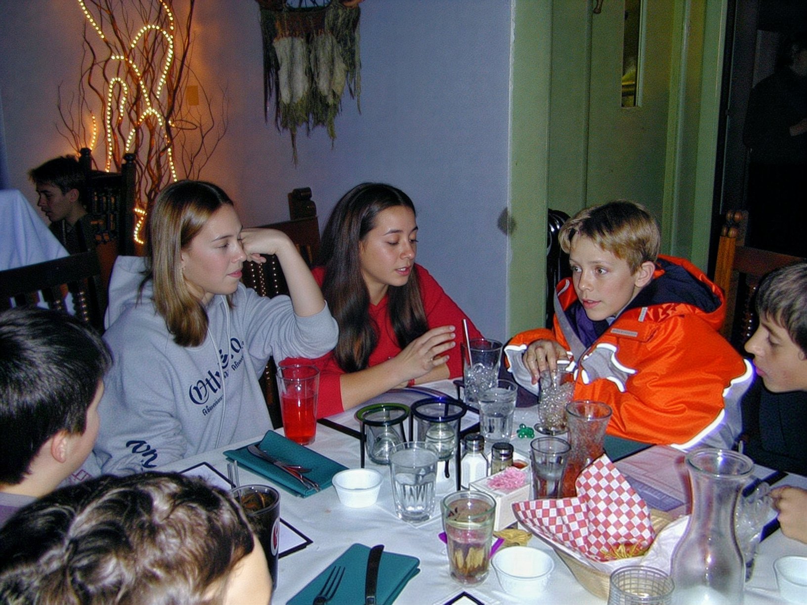Team meals are the best.   Molly Goodman, McKenzie Stevens and team Casey Kleisenger