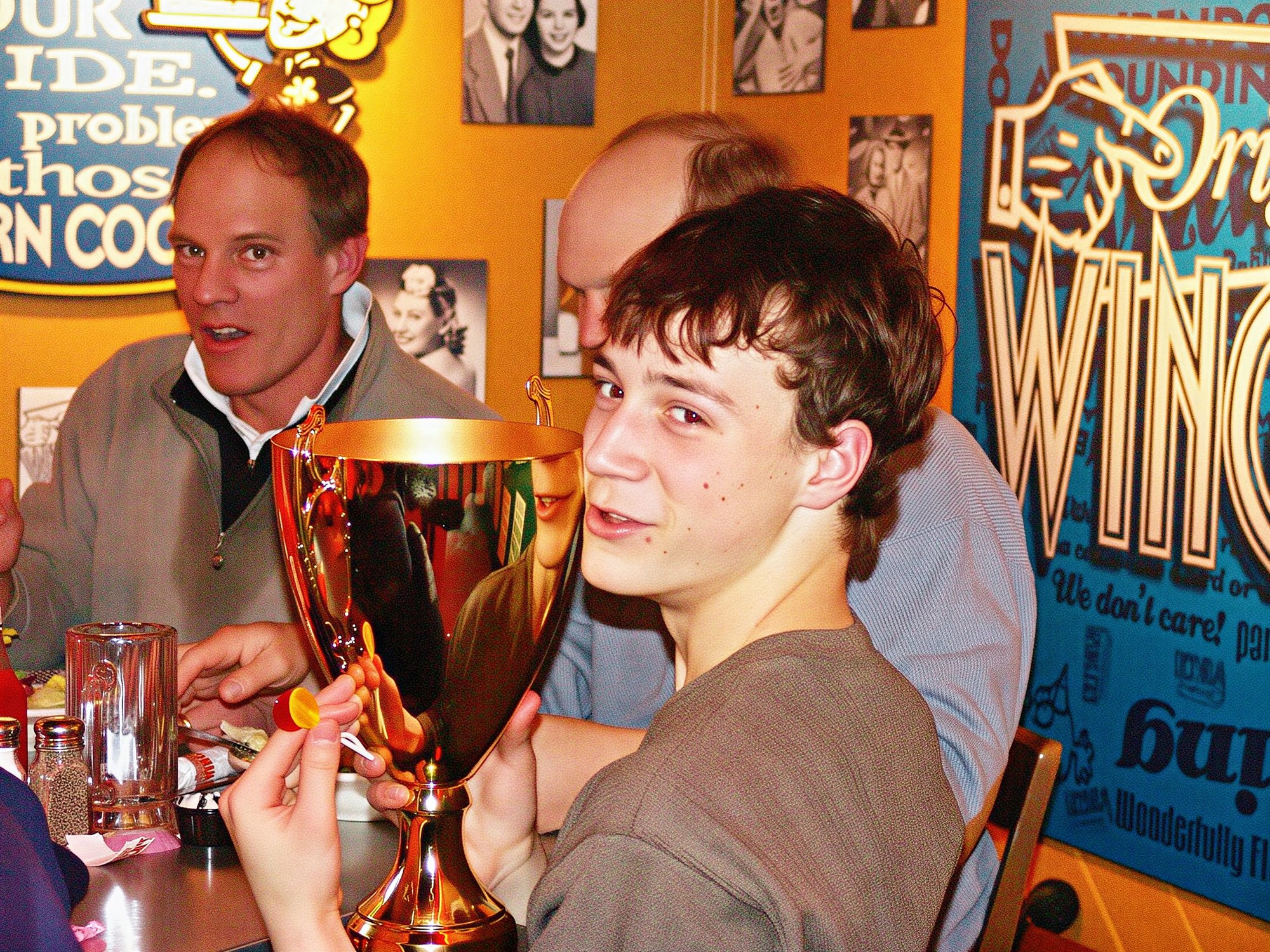 Ben Godec played tough hockey in the championship with no penalties.  He was a force!   Coach Hovey in the background is still wet from the locker room water dumping!