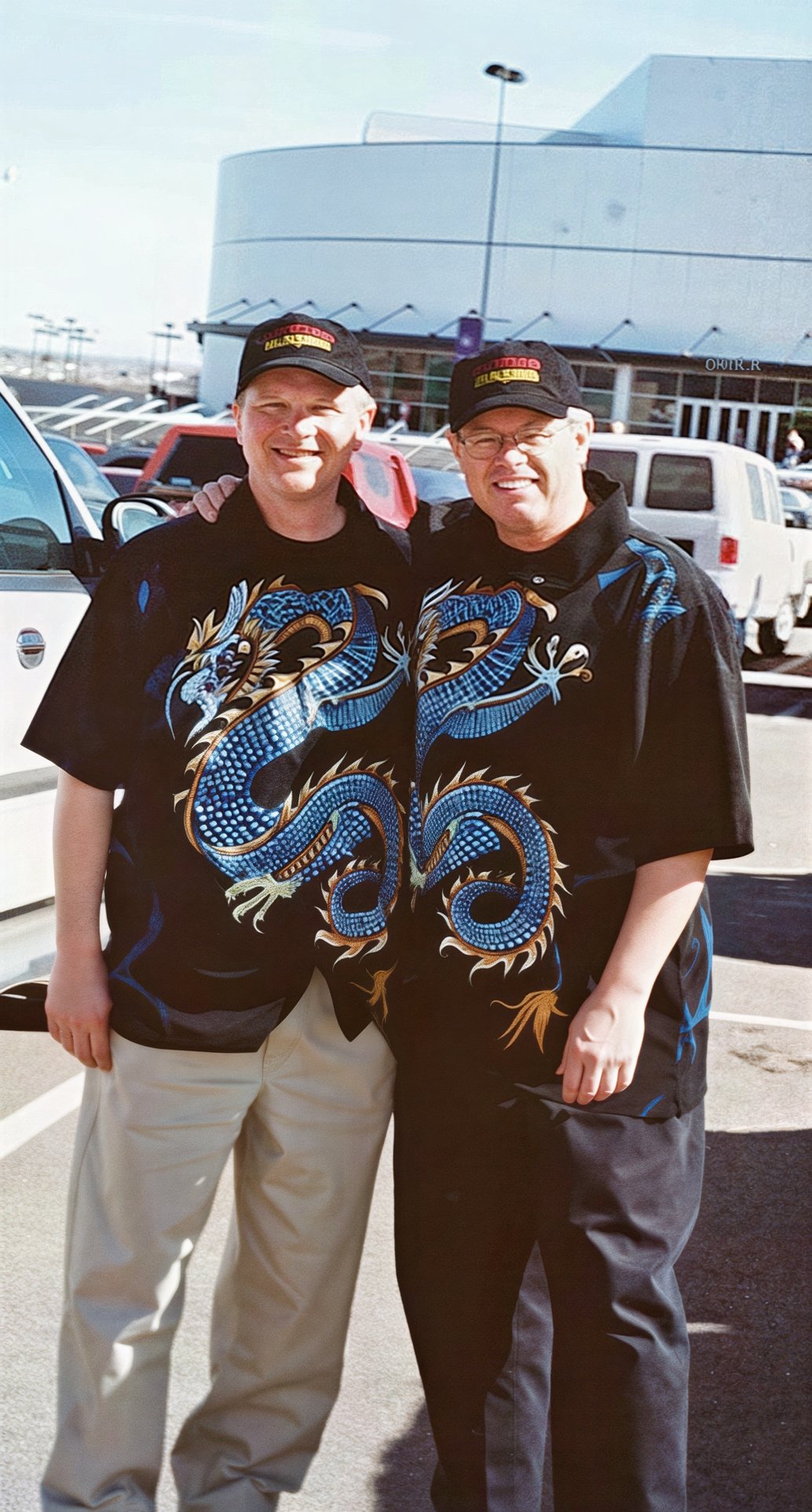 Mountain Dragon Coaches Barry Biegler and Brian Greer, sporting our dragon shirts!