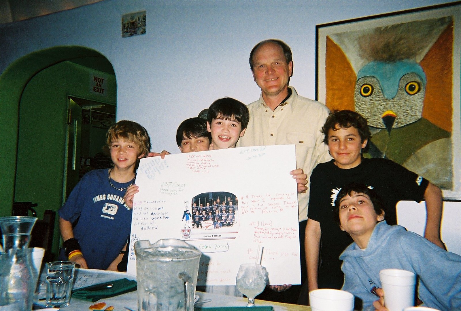 Coach Barry Biegler and the boys
