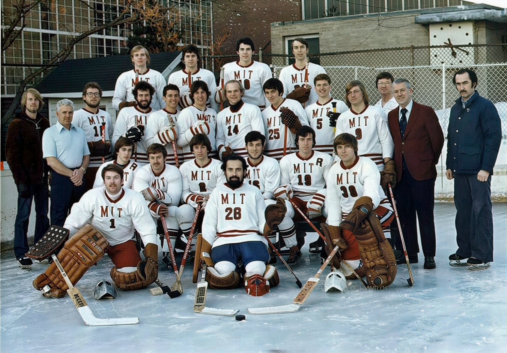 MIT Hockey Team 1977-1978 team photo