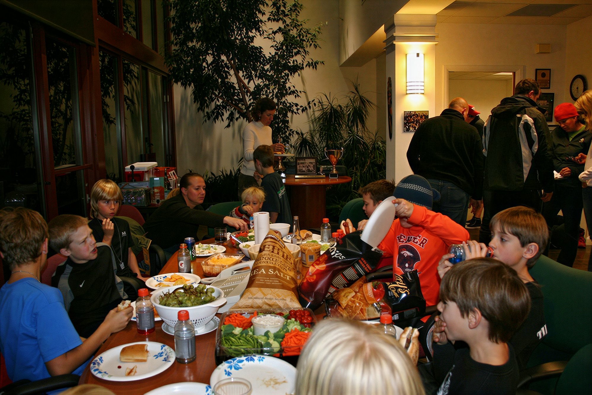 Party at coach Barry Biegler's Office